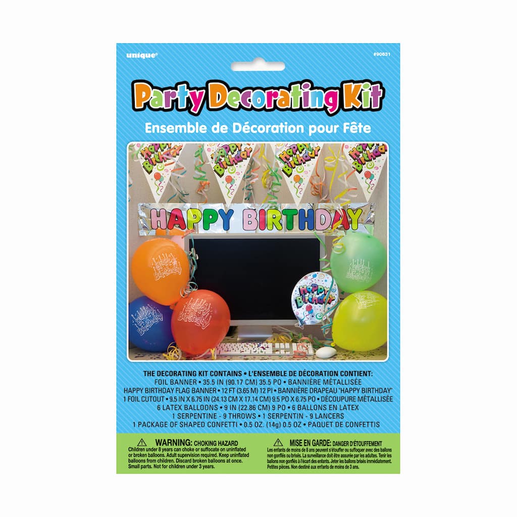 Happy Birthday Office Cubicle Decoration Kit